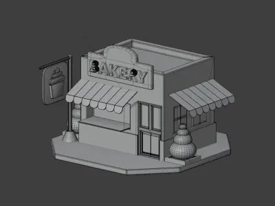 Bakery 3D Illustration 3D model