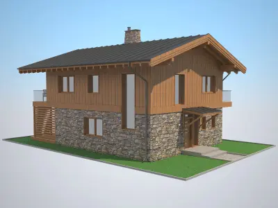 Chalet House 7 3D model