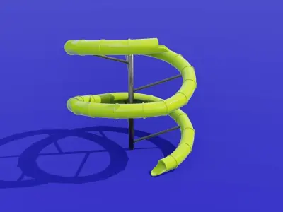 Water Slide  Low-poly 3D model get