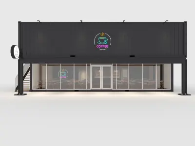 Container Cafe 14 3D model