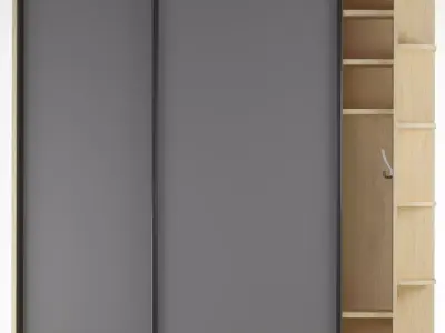 Closet Low-poly 3D model