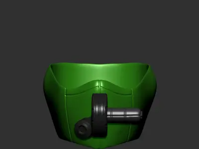 gas mask helmet scifi high poly 3d printable  3D model