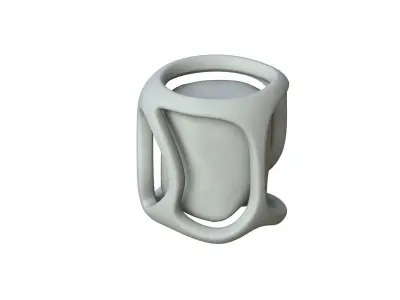SciFi Shape Object Low Poly Low-poly 3D model 34
