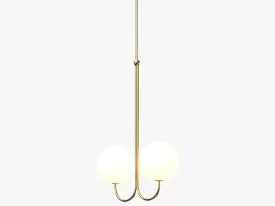 Double Angle Pendant PBR 3D model