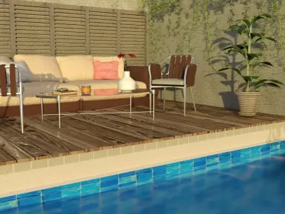 laos Varanda Archviz 3D model