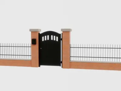 MODULAR FENCE 3D model