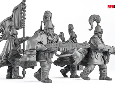 Royal Regiment - Command Squad of the Imperial Force 3D print model