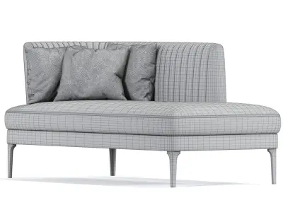 Munia Chaise Lounge 3D model