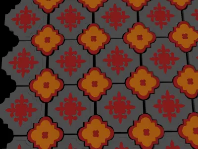 Tile Pavement 3D model