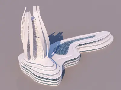0085 - Organic Skyscraper 3D model