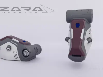 A SCI-FI BAG Low-poly 3D model