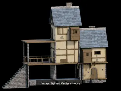 fantasy Stylized Medieval Houses MAGICPack