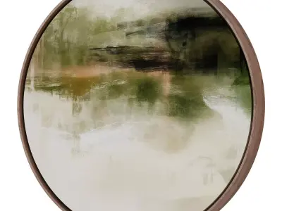 Abstract Painting Frame set 3D model 700