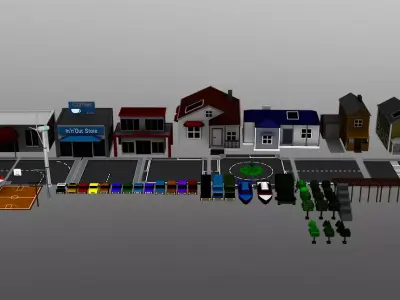 Low Poly Asset Pack Free 3D model