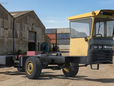  Agricultural Bale Wagon Chassis Yellow Black 