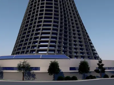 Hotel Skyscraper 3D model