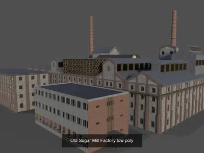 Old factory game assets 3D Model Pack