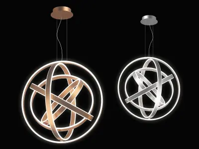 7472xx Saturno Lightstar Pendant chandelier 3D model