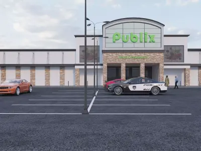 Publix Low-poly 3D model