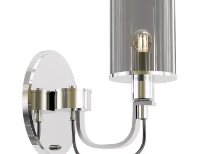 ombra-a2995ap-1cc light chrome wall sconce 3D model