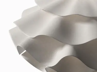 Modern White Pendant chandelier 3D model