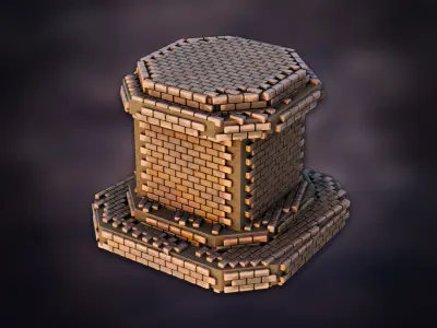 Brickify Blender Geometry Node by 3DT 3D model