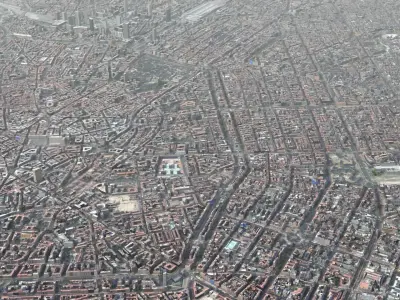 Milan City Italy Low-poly 3D model