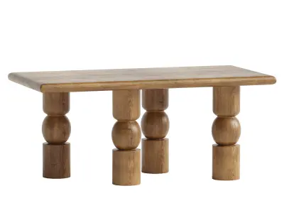 Crews Single Coffee Table 3D model