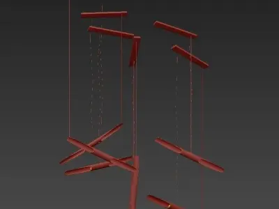 Unique modern pendant lights 3D model