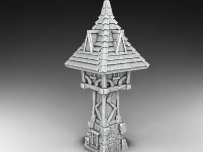 Collection - houses of the Middle Ages 3D print model