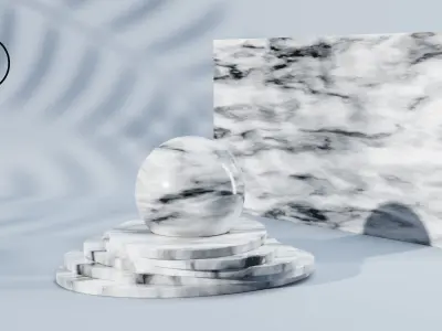 7 Pro Marble Realtime Shaders Volume 01 for Blender 3D Texture