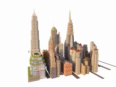 city- urban 3D model