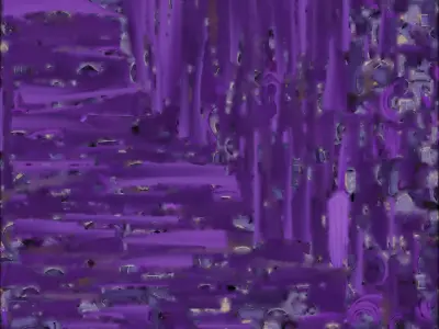 Royal Purple Paladin Armor 3D Model Full Suit Low-poly 3D model