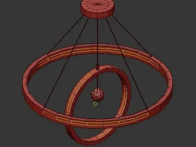 MONTO ring pendant light 3D model