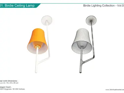 Birdie Lighting Collection Foscarini 3D model