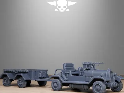 GrimGuard Support Vehicles 3D print model