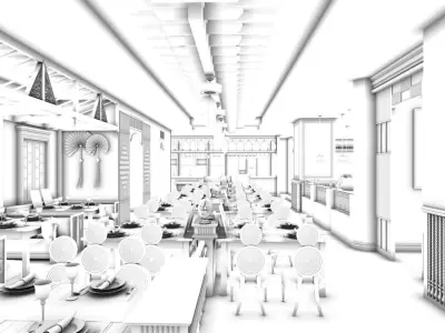 Business - Food Beverage 7-062 3D model
