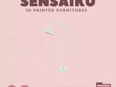 ANKARSPEL Floor Reading Lamp for Dollhouse IKEA 3D Print 3D print model