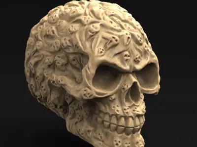Fear Skull 3D model 3D print model