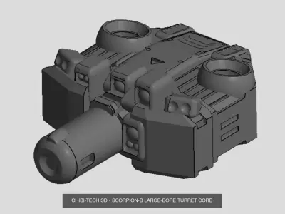 CHI TECH SD  TURRETS 1 COLLECTION 3D Model Pack