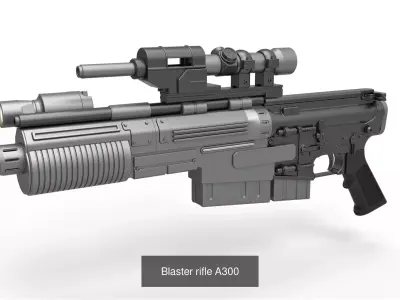 Blaster Set 2016 3D Model Pack