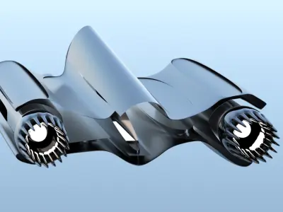 Spaceship Sci-fi 3D  3D model