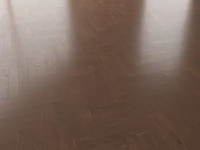 Parquet Oak Seal Brown WWL set 2 3D model