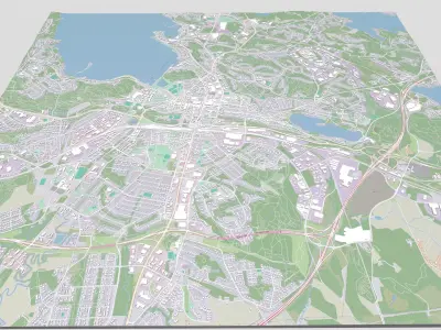 Cityscape Lahti Finland 3D model