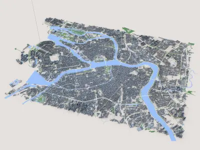 St Petersburg City Russia 3D model