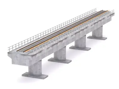 Railway Bridge 3D model