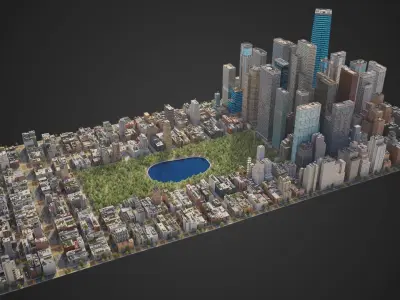 City R7 MAYA Low-poly 3D model