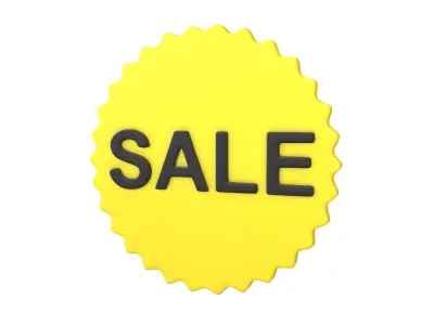 Sale Icon v2 002 Low-poly 3D model