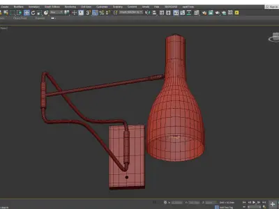 Jamie Young Lenz Swing Arm Wall Sconce Low-poly 3D model