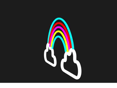 Rainbow Neon Light 3D model